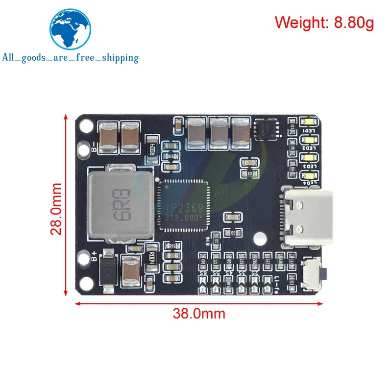 IP2369 45W 2S~6S Lithium Battery Charging Discharging BMS 3S 4S 5S Li-ion/LiFePO4 Battery Charger For Power Banks Drone Charge - Image 2