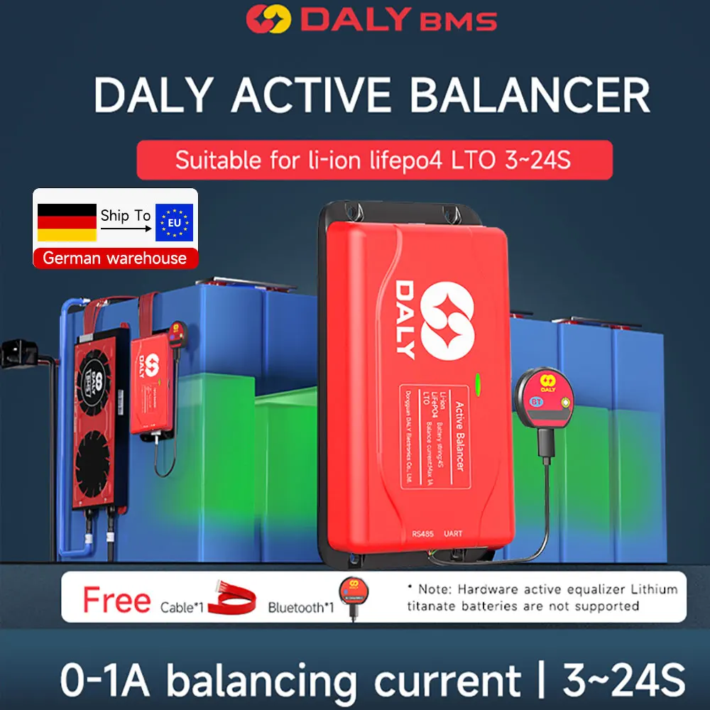 Daly BMS 1A Active Balancer Smart Equalization Lifepo4 Li-ion 18650 Battery equalizer 24V 3S 4S 12V 7S 8S 12s 13S 16S 48V - Image 2