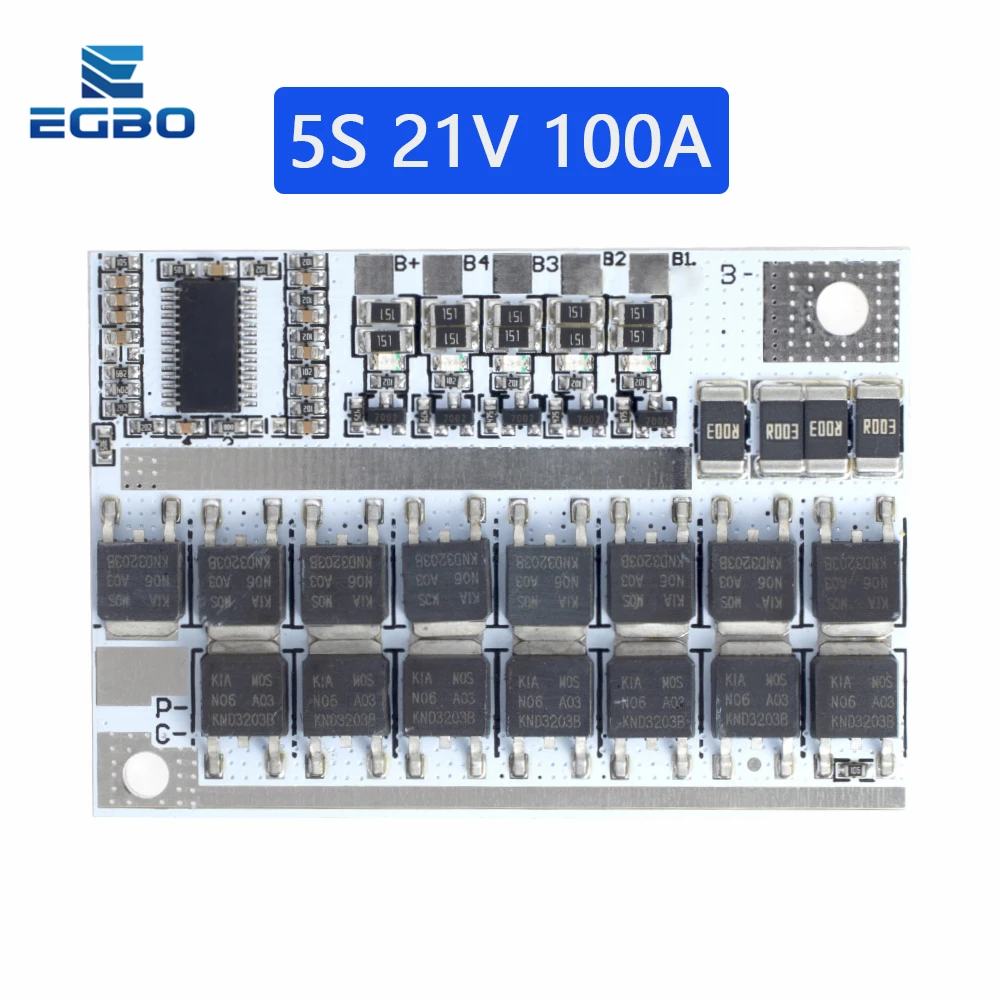3S/4S/5S Bms 12.6V 16.8V 21V 3.7V 100A Li-ion Lmo Ternary Lithium Battery Protection Circuit Board Li-polymer Balance Charging - Image 5