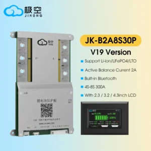 JK BMS B2A8S30P With 2.3 3.2 4.3Inch LCD 4S 5S 6S 7S 8S 12V 24V 300A BATTERY WITH 2A ACTIVE BALANCE BMS Lifepo4 Li-ion LTO BMS