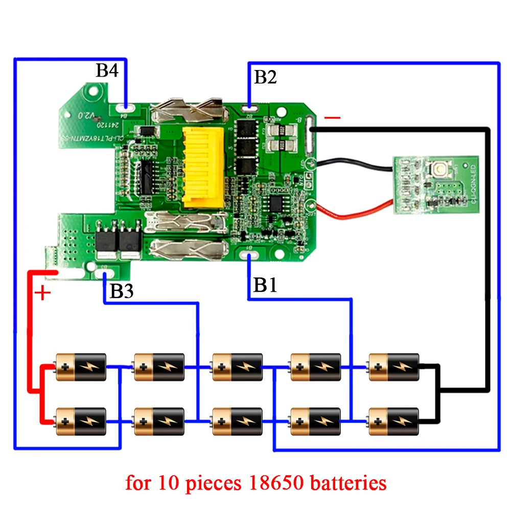 BL1830 BL1815 Lithium Battery Charging Protection Circuit Board PCBA BMS for Makita 18V Battery Chip BL1860 Control Motherboard - Image 4