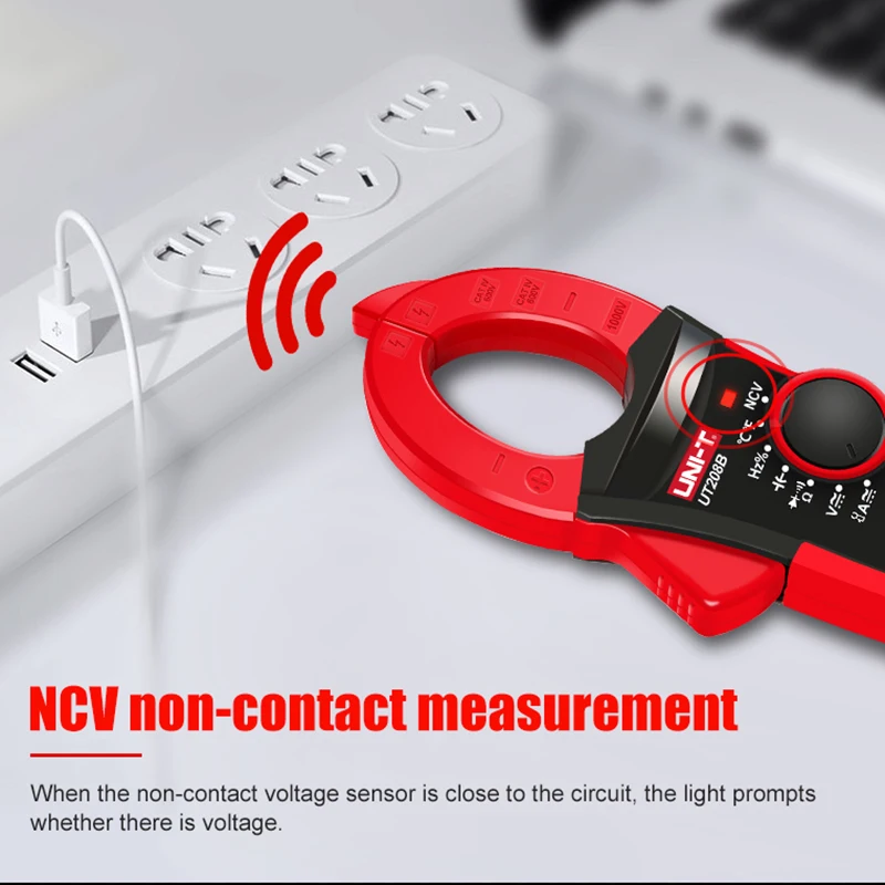 UNI-T Digital Clamp Meter UNI-T 1000A True RMS Digital Clamp Meter 1000V AC DC Voltmeter Pliers Ammeter UT206B UT207B UT208B Inrush Current LPF ACV Test - Image 3