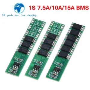 TZT 1S 7.5A 10A 15A 3.7V Li-ion 3 4 6MOS BMS PCM Battery Protection Board PCM for 18650 Lithium Lion Battery