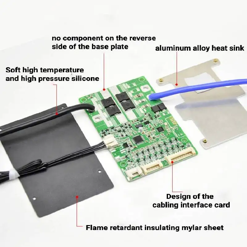 BMS JBD 13S 7S ~17S JBD Bluetooth Smart BMS 10S 12S 13S 14S 16S Lithium Battery Protection Board 24V 36V 48V 52V 60V Li-ion Lipo 20A 40A 60A - Image 3