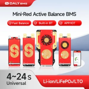 DALY Smart Active Balance BMS 1A Active Balance Bluetooth UART 40A 60A 100A 150A for Lifepo4 Li-Ion Battery 18650