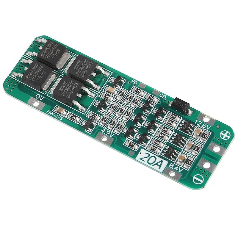 1-20pcs 3S 20A Li-ion Lithium Battery 18650 Charger PCB BMS Protection Board 12.6V 59x20x3.4mm Li-ion Battery for Drill Motor - Image 5