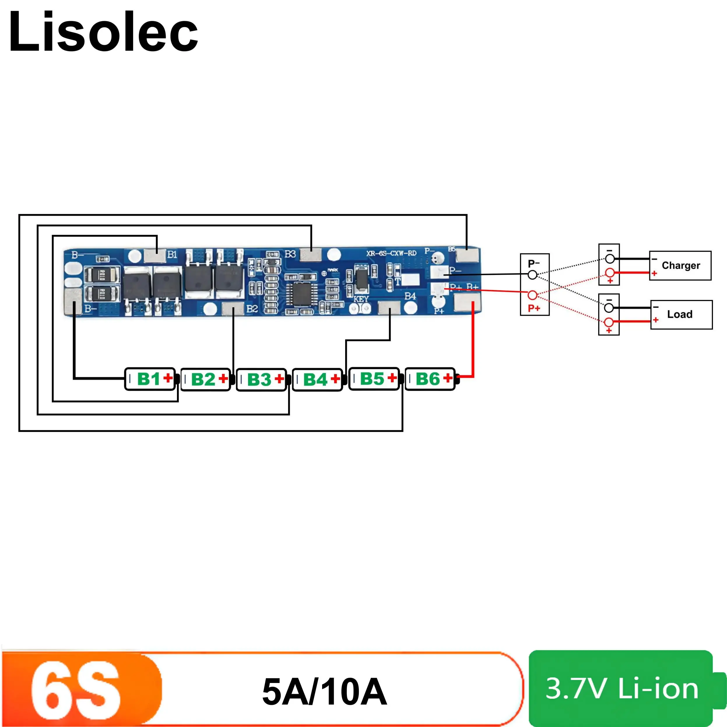 2S 3S 4S 5S 6S 7S 18650 BMS Charging Board Protect Plates 7.4V 12V 18V 24V Li-ion Lithium Battery Protection Circuit Module - Image 2