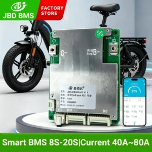 BMS 8S-20S JBD BMS 8S-20S E-Bike Smart BMS LiFePO4 Li-ion 10S 36V 13S 48V 16S 48V 20S 72V Built-in BT 40Ah 50Ah 60Ah 80Ah Protection Board
