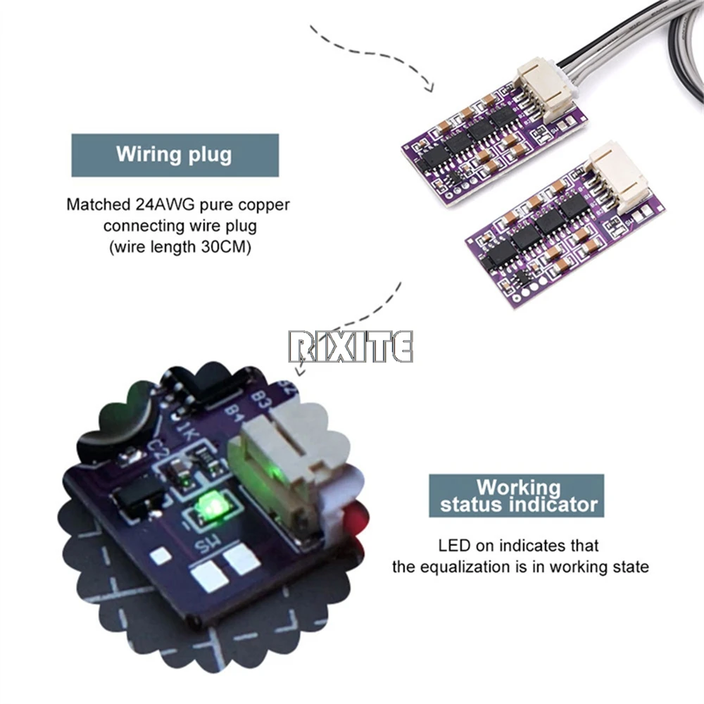 3S 4S 5S BMS 1.5A Li-ion Lifepo4 Lithium Battery Active Equalizer Balancer Board Active Balance Module Energy Transfer - Image 2