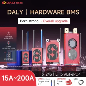Daly BMS Lifepo4 4S 12V with NTC 4S BMS Protection Circuit 20A 40A 60A 100A 150A 200A 12V 24V 36V 48V 60V 72V BMS Battery