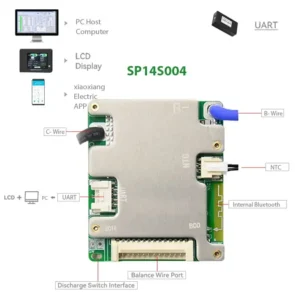 BMS JBD 13S JBD Smart BMS 7S 8S 9S 10S 11S 12S 13S 14S 24V 36V 48V 20A 30A 40A 50A Built-in BT UART Li-ion NMC LiFePo4 Bms Balance Board