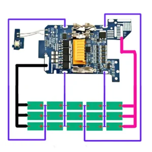 BMS MAKITA 18V BL1830 BMS PCBA Balance Charging Circuit Board For MAKITA 18V Li-ion Battery Case Lithium Ion Batteries Pack BL1820 BL1860