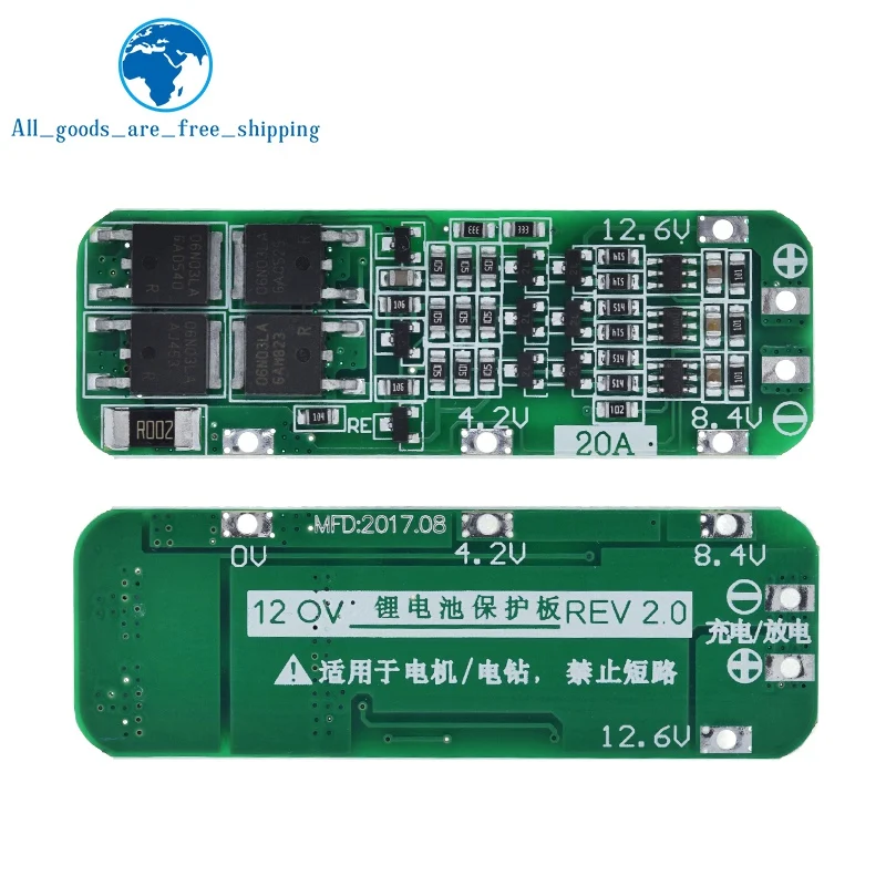 1/3pcs BMS 3S 20A Li-ion Lithium Battery 18650 Charger PCB BMS Protection Board For Drill Motor 12.6V Lipo Cell Module - Image 2