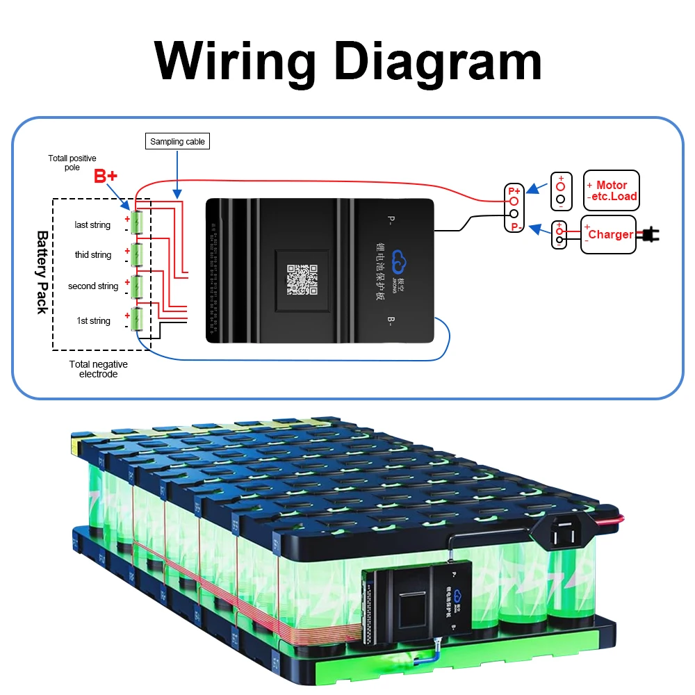 JIKONG BMS JK Smart BMS 8S 12S 13S 14S 16S 17S 20S 24S Active Balance 40A 60A 80A 100A 120A 150A 200A Lifepo4 Li-Ion Lto Battery - Image 2