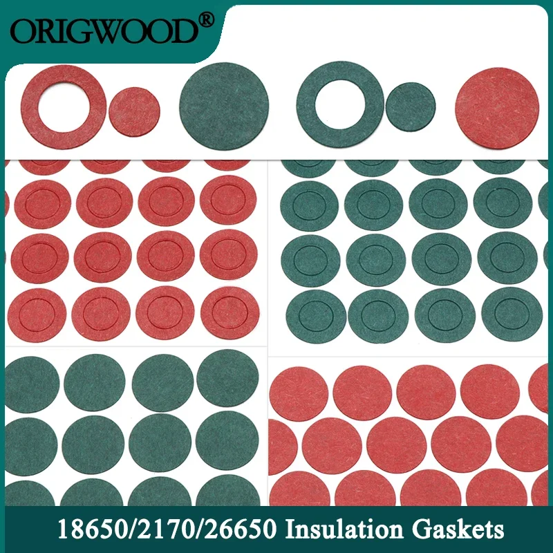 18650 Battery Insulation 20~500pcs 18650 21700 26650 Li-ion Battery Insulation Gasket Pack Cell Barley Adhesive Paper Electrode Insulated Pads