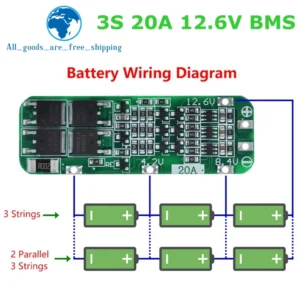 1/3pcs BMS 3S 20A Li-ion Lithium Battery 18650 Charger PCB BMS Protection Board For Drill Motor 12.6V Lipo Cell Module