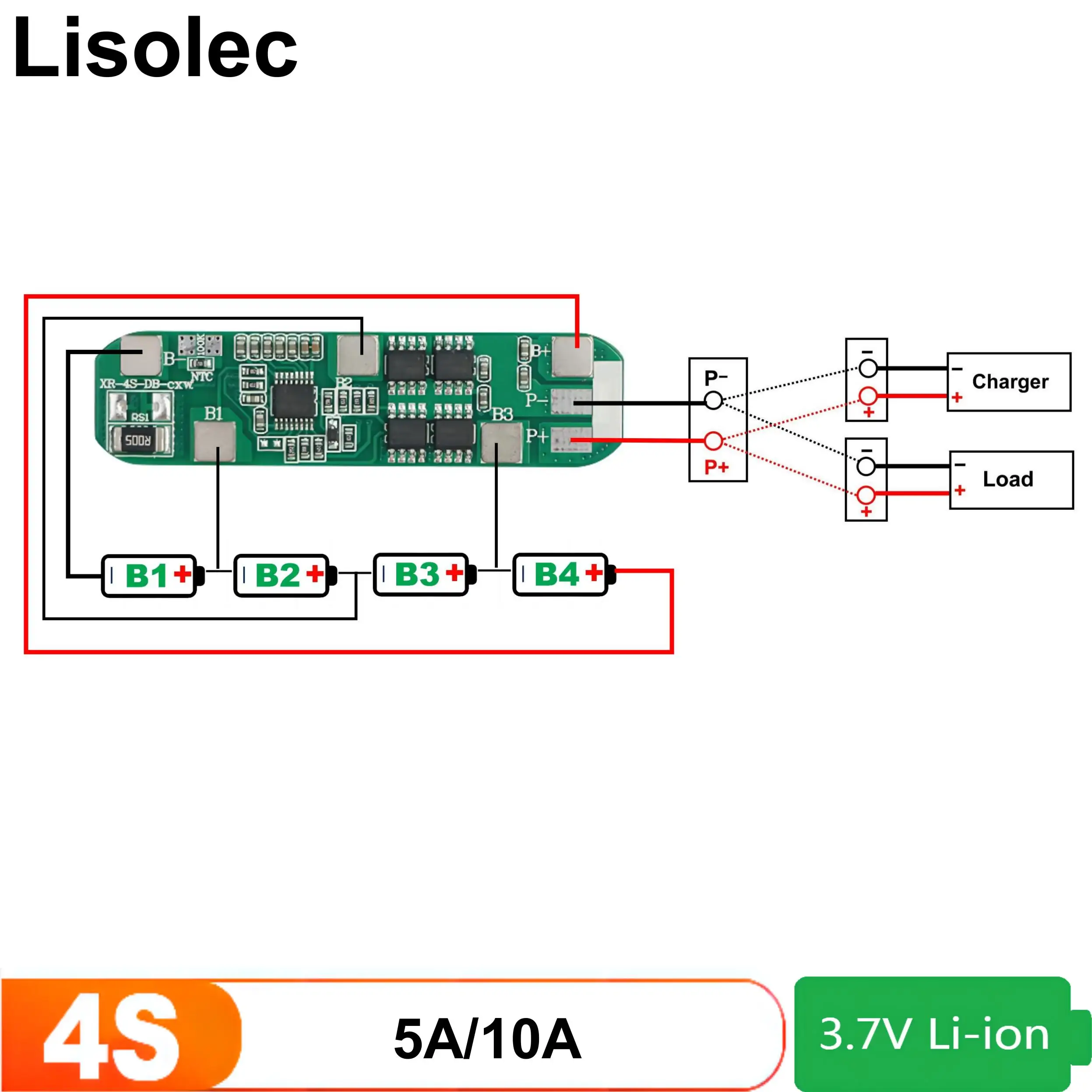 2S 3S 4S 5S 6S 7S 18650 BMS Charging Board Protect Plates 7.4V 12V 18V 24V Li-ion Lithium Battery Protection Circuit Module - Image 5