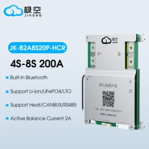 JK BMS 200A JIKONG BMS JK-B2A8S20P HEAT RS485 CAN App BT BMS 8S 12V 24V Active Balance 2A bms lifepo4 lithium Li-on battery BMS
