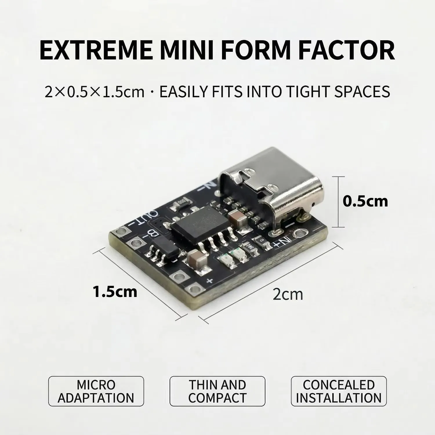 TP4056 Charging With Protection 1-20Pcs TP4056 3.7V Lithium Battery Charging Discharging Board With Protection Type-C USB Type C Li-ion Battery Charging Board - Image 5