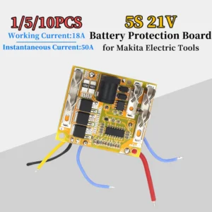 1/5/10Pcs 5S 21V 50A Li-Battery Protection Board 3 Alloy Charge and Discharge BMS Module for Makita Electric Tools
