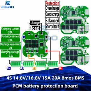 1~10PCS 4S 14.8V/16.8V 15A 20A 8mos BMS PCM Battery Protection Board BMS PCM for Lithium 21700 Ternary Lithium Battery Board