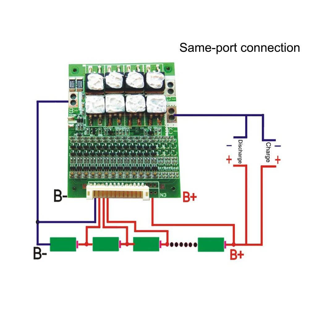 BMS 13S 48V 50A 18650 Li-ion Lithium Battery Pack Protection PCB Board Electronics For Electric Car Battery Car Balance Vehicle - Image 4