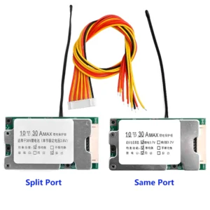 10S 36V 30A BMS Lithium Battery Board PCB 18650 Battery Balanced Protection Circuit Board Li-ion Cell Balancer for Electric Car