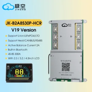 JIKONG JK BMS B2A8S30P HEAT CAN RS485 4S 8S 12V 24V BMS 4S Lifepo4 300A Smart 2A Active Balancer BMS 8S 24v Lifepo4 Li-Ion LTO