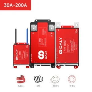 Daly Smart BMS 4S 6S 8S 12S 13S 14S 16S 17S 20S 24S Bluetooth UART BMS 30A 40A 60A 80A 100A 150A 200A Lifepo4 Li-Ion LTO Battery