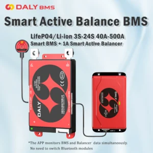 Daly Smart BMS Smart Active Balancer Lifepo4 4S 12V 8S 24V 10S 13S 16S 48V 40A 100A 200A 250A BMS Li-ion 3.7V 3.2V BMS RS485 CAN