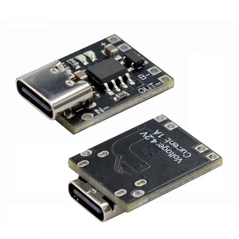 TP4056 Charging With Protection 1-20Pcs TP4056 3.7V Lithium Battery Charging Discharging Board With Protection Type-C USB Type C Li-ion Battery Charging Board - Image 6