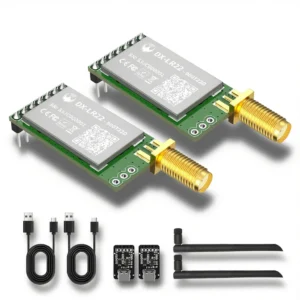 LoRa Module Arduino DX-LR22 LLCC68 LoRa UART Module AT Command 432-533/850-949MHz 5KM Long Range No Coding Required CE FCC for Arduino